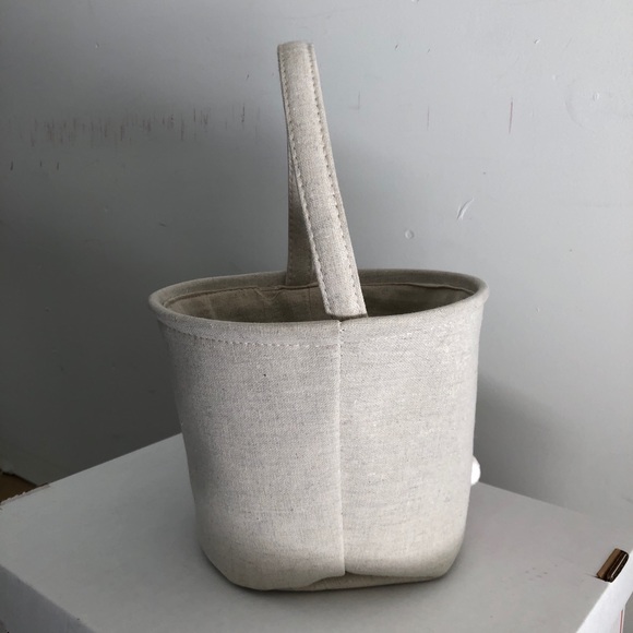 Fabric Easter Basket with Pink Bunny & Cotton Tail - Picture 4 of 10